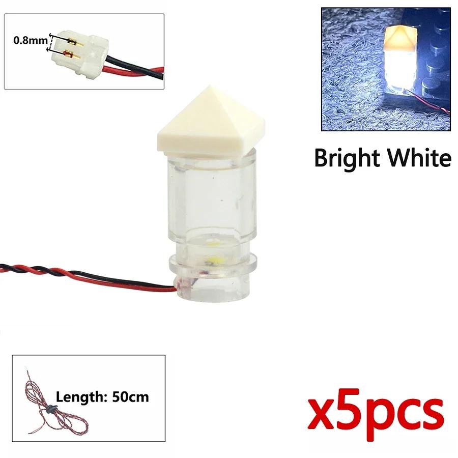 Flash Lamp City Street Light Lightsaber Spotlight Candle Lamp Bricks DIY 0.8mm Pin 1x1 1x4 1x2 LED Remote Control Building Block