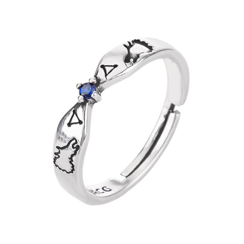 

Anime Jujutsu Kaisen Fashion Rings Satoru Gojo Geto Suguru Fushiguro Toji sliver Adjustable Ring Cosplay party Accessories resizable