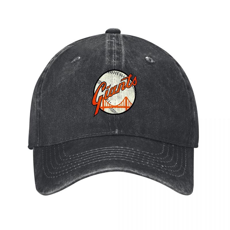 San Francisco Giants Logo Washed Canvas Baseball Cap Classic Team Embroidered Design Vintage Style Adjustable Fit for Adults