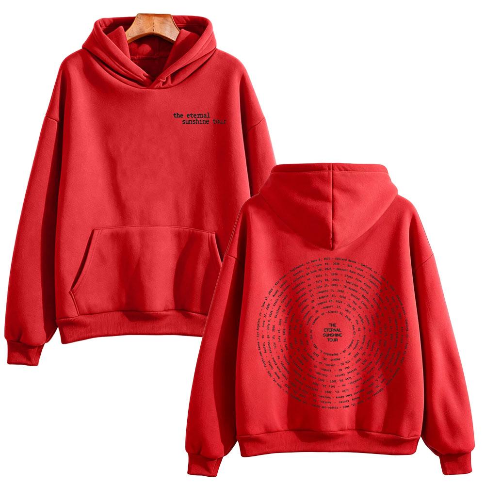 Sudadera Eternal Sunshine Tour Swirl 2026 Ariana Grande Sudaderas High Street Moda con Capucha Mangas Largas Jerséis Unisex