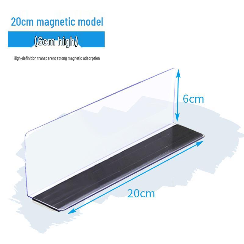 Plastic Shelf Divider for Small Items In Supermarkets and Convenience Stores