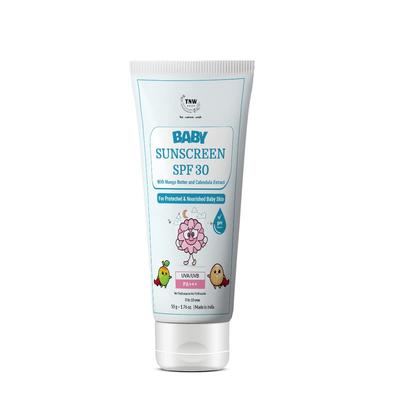 TNW-THE NATURAL WASH Tnw -The Natural Wash Baby Sunscreen For All Skin Type With Calendula Extracts And Mango Butter | Water Resistant | Sun Prot