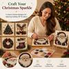 Christmas Santa Claus Pearl Art DIY Kit Framed Bead Embroidery Educational Craft Perfect Birthday Holiday Gift for Kids