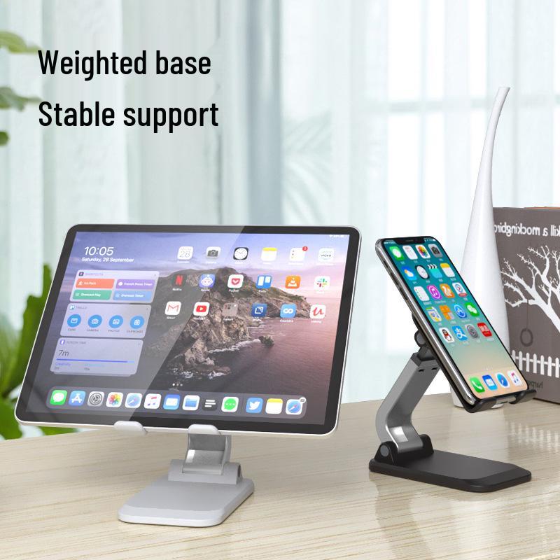 Adjustable Foldable Tablet & Phone Stand for Live Streaming and Desktop Use