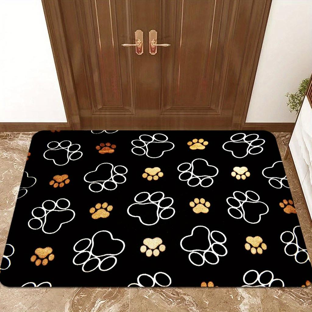 1PC HD Cute Kitten Pattern Door Mats Kitchen Rugs Non-Slip Pop Design Bathroom Rugs Bath Mat Carpet for Home Sink Laundry Decor