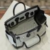 Canvas Swift Leder Tasche Kontrastfarbe 25CM
