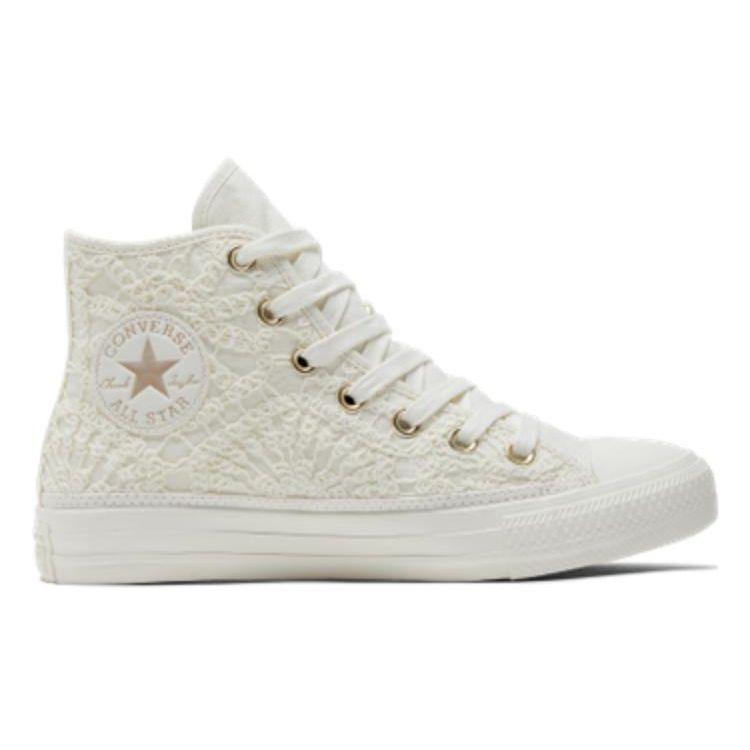 Converse Chuck Taylor All Star High Daisy Cord Unisex Sneakers Cream Egret Light-Gold A06114C