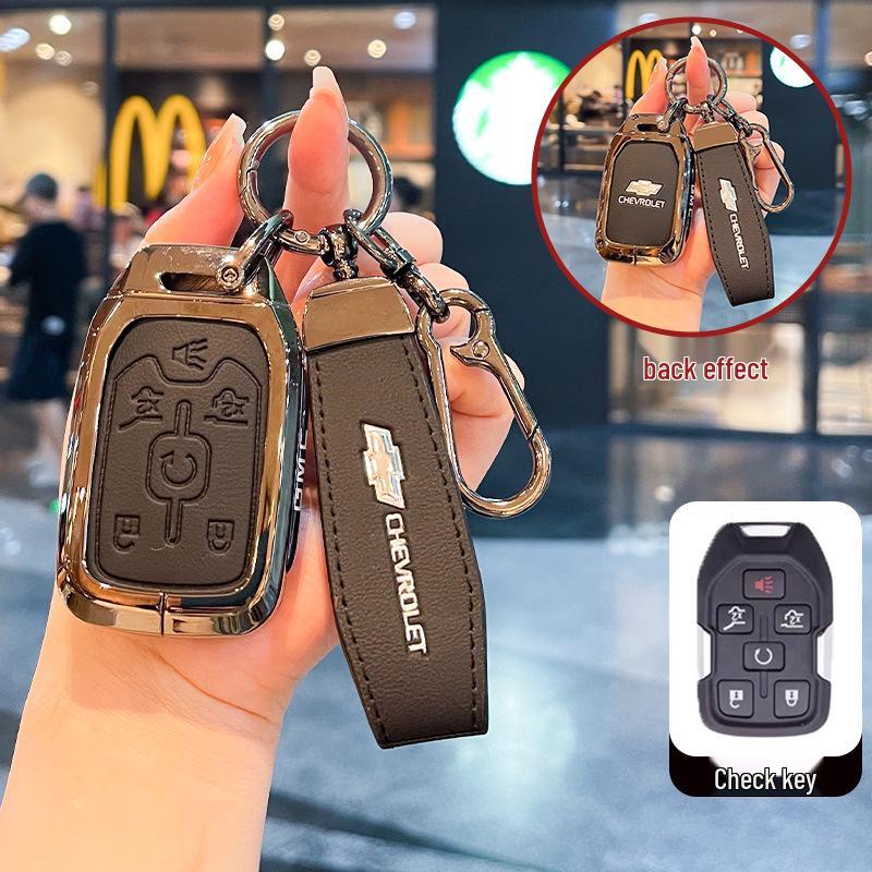 Chevrolet K5 Trax Cruze Sleuteletui - Star Milesuo Metalen Gesp Volledige Dekking Shell