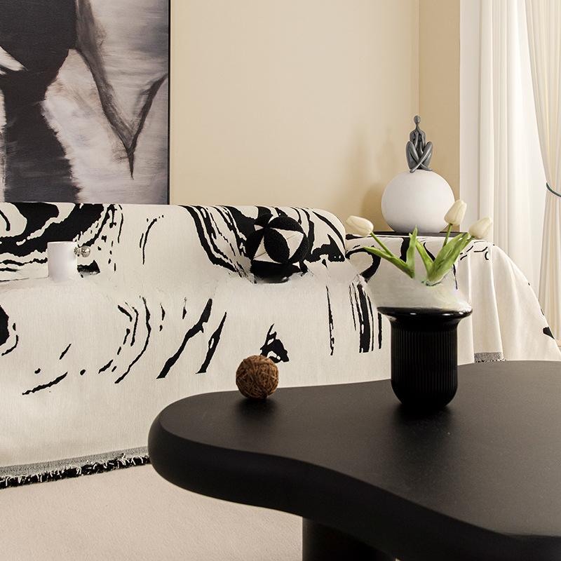 Sofa Towel Four Seasons Universal Non-Slip Cushion Light Luxury Chenille Advanced Sense Modern Art Sofa Cover Full Cover Cloth