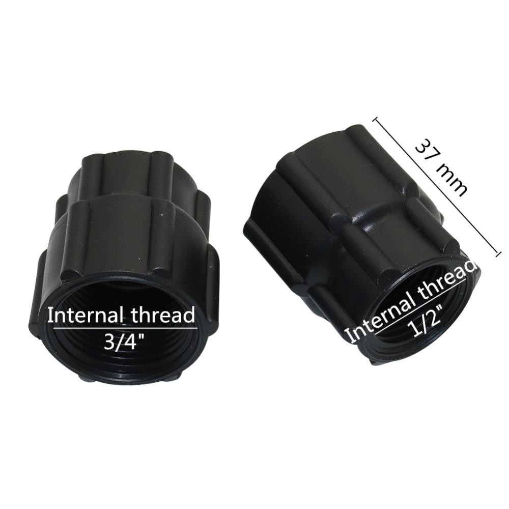 2 Pcs 1/2" 3/4" Female Thread Adapter Garden Sprinkler Water Connector Reducing Conversion Couplings Watering System Fittings