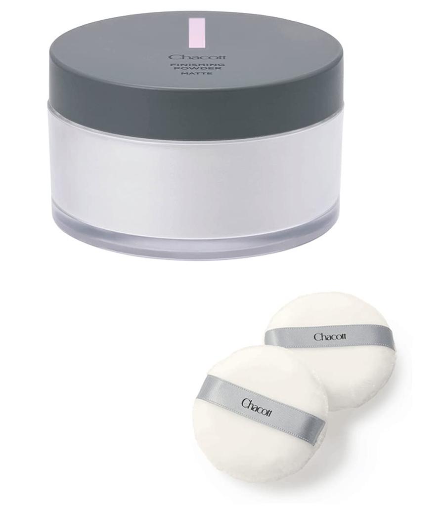 Chacott Finishing Face 763 Includes 2 Small Puffs Powder, Powder, Matte, Translucent, Color Clear, 30g,