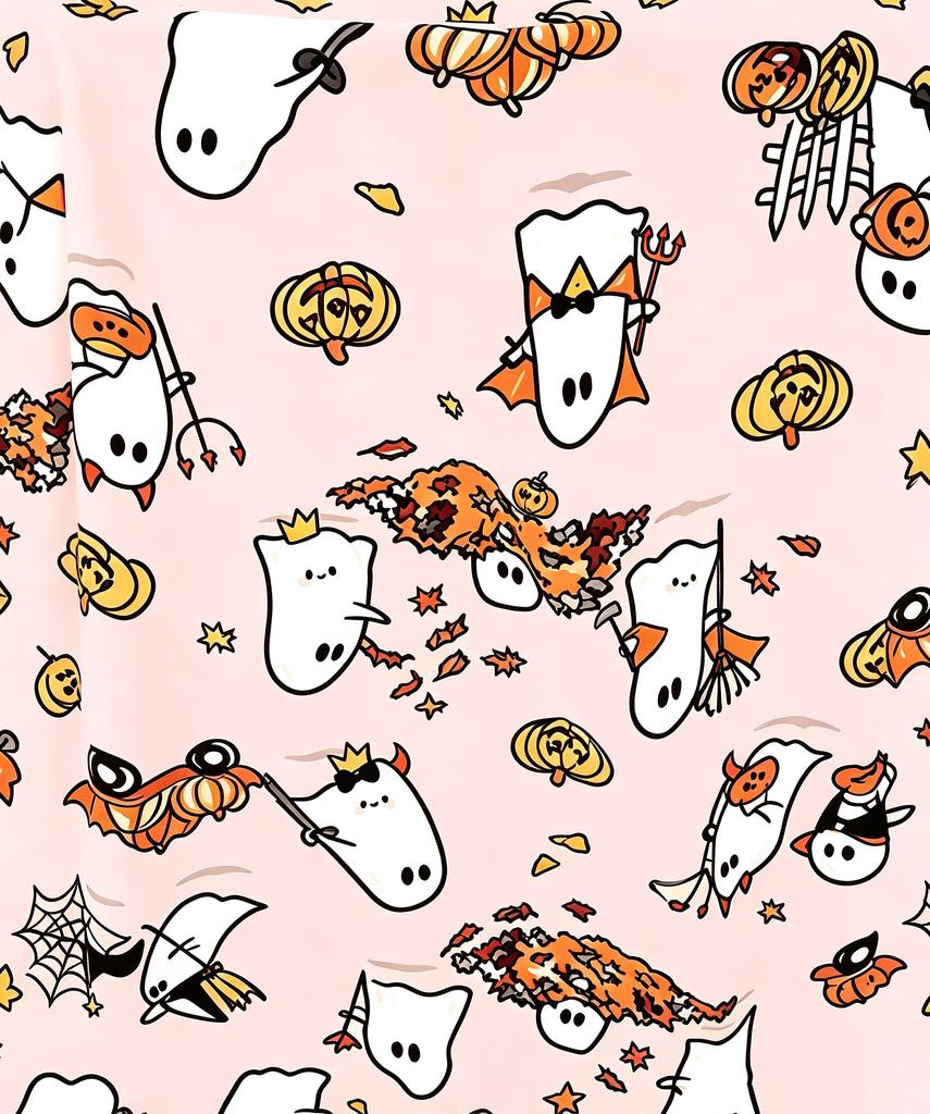 Halloween Printed Flannel Throw Blanket 50 Inches for Couch Sofa Bedroom Decor