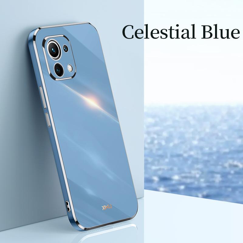 Plating Frame Phone Case On For Xiaomi Mi 11 Lite 5g NE Xiaomi11 4g 11lite 11i Mi11 I Luxury Soft Silicone Back Cover