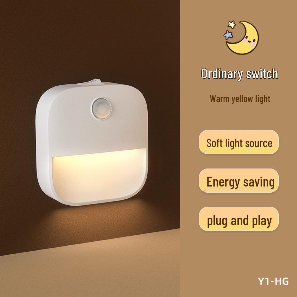 LED Smart Sensor Bedside Lamp: Creative Gift Night Light for Hallway and Corridor