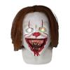 Joker 2 Latex Glow Cosplay Mask Horror Halloween LED Wig
