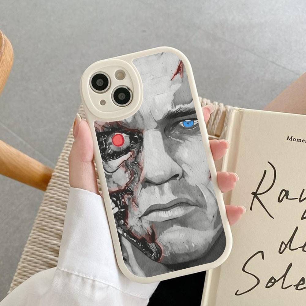 

Sci Fi Movie The T-Terminator Leather Phone Case For Iphone 16 15 14 Plus 13 12 11 Pro Max Case iphone 13