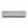 Large Capacity Ice Cube Tray with Lid, FoodGrade Silicone/PP Mold for Home and Commercial Use,