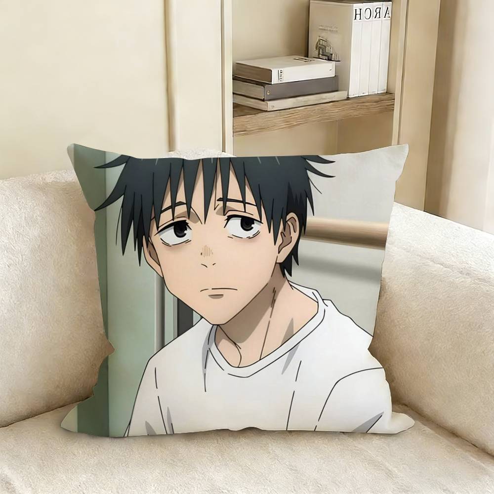 OOkkotsu Yuta JJujutsu KKaisen Pillow Case Living Room Sofa Cushion Cover Suitable For Home Bedroom Room Decoration