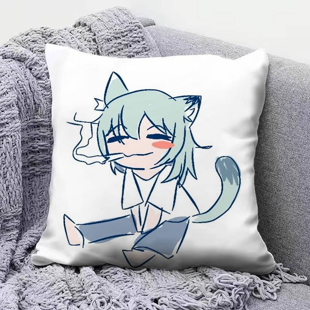 yani neko yani Anime Pillow Covers Home Sofa Cushion Covers and Aecorative Custom