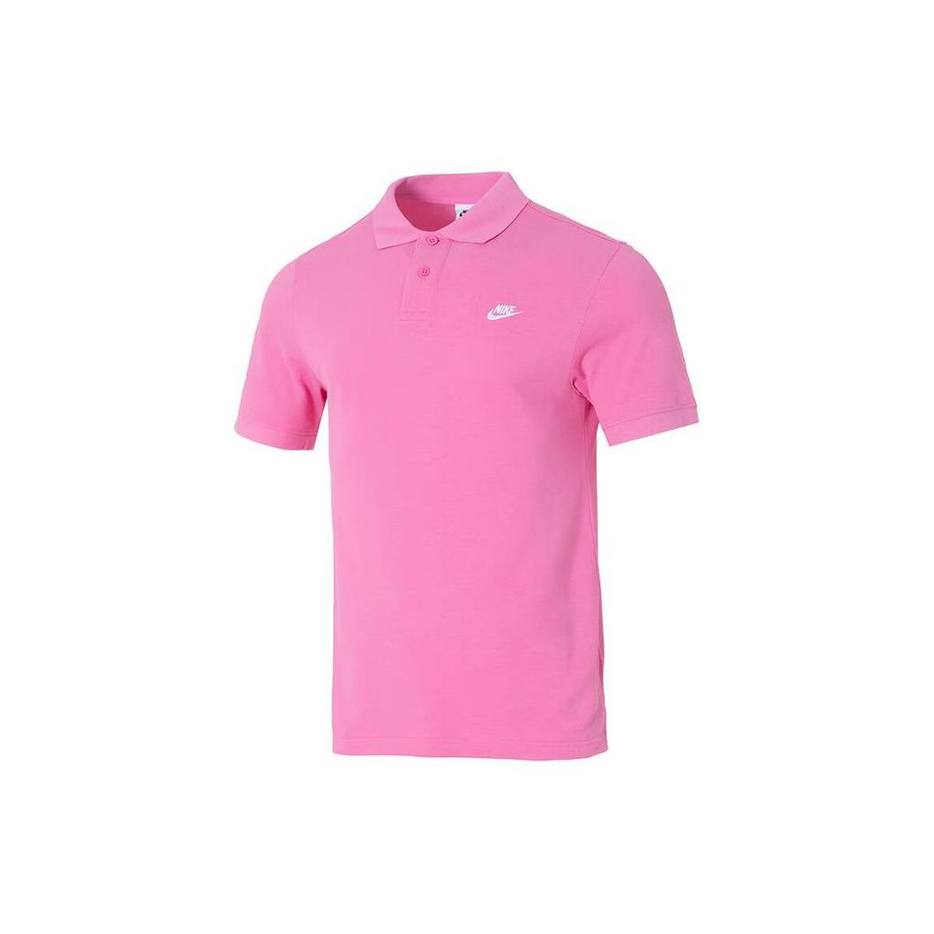 Nike Polo Shirts Men's Pink Polo Collar Moderate FN3895-675