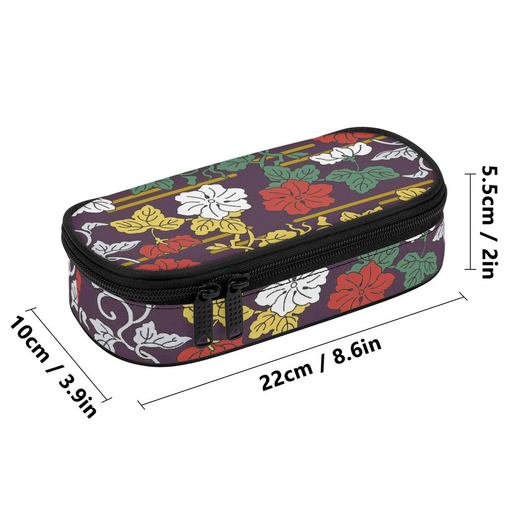 Pencil Pouch High Capacity 300D Polyester Zip Around Closure with Mesh Pocket Removable Divider and Pen Slots for Boys Girls