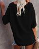 2024 Damen Sommer V-Ausschnitt Fledermausärmel Waffelstrick Kurzarm Locker T-Shirt Top
