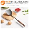 WANGYUANJI Chinese Spatula and Ladle Set Iron Nitride Kitchen Natural Wood Easy Kitchen Tools (2-Piece Set) - Steel, Utensils, Rust-Resistant, Handle,