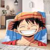 Coperta in Flanella Anime OnePiece Calda, Confortevole, Adatta per Camere da Letto, Divani, Letti, Sedie, Picnic, Viaggi