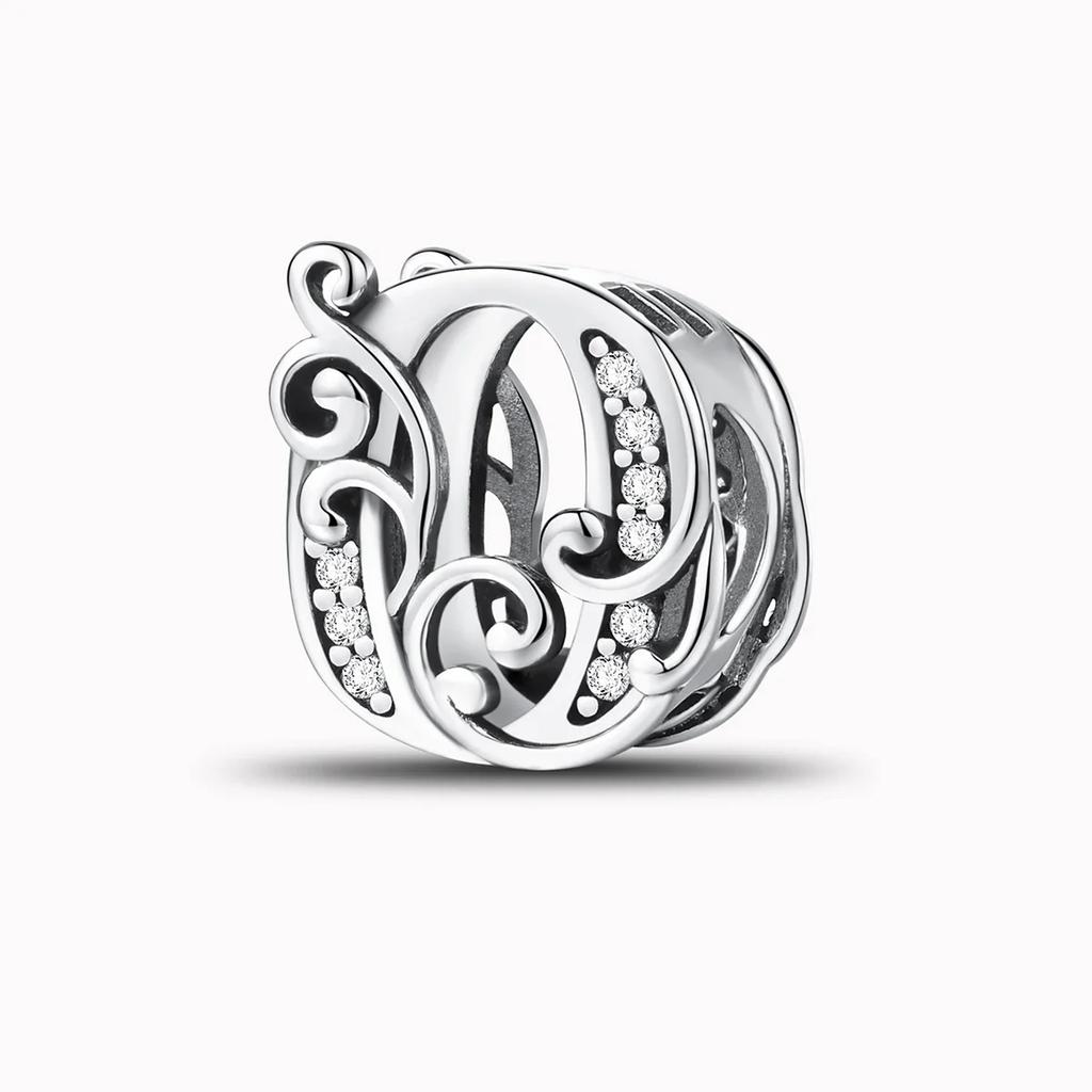 Kupfer Englische Buchstaben Anhänger Perlen Passen Original Pan DIY Armbänder Machen Geschenk Von Hoher Qualität Feiner Schmuck