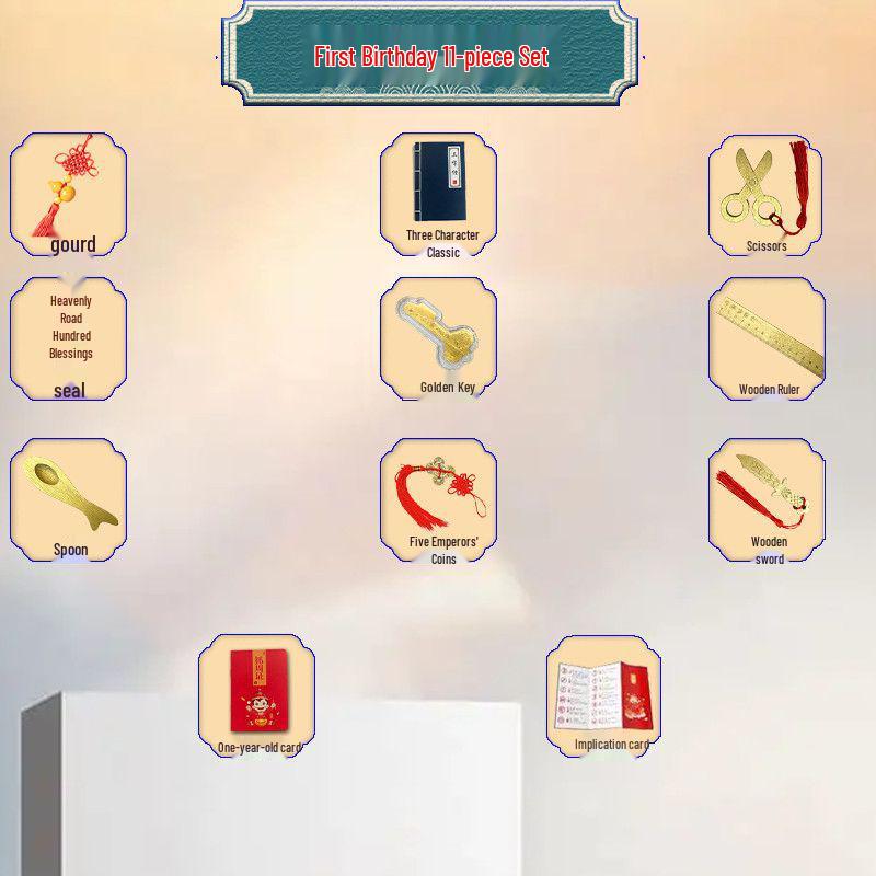 

Набор для вечеринки в честь первого дня рождения: Реквизит для годовасия, украшения и ковер для гадания