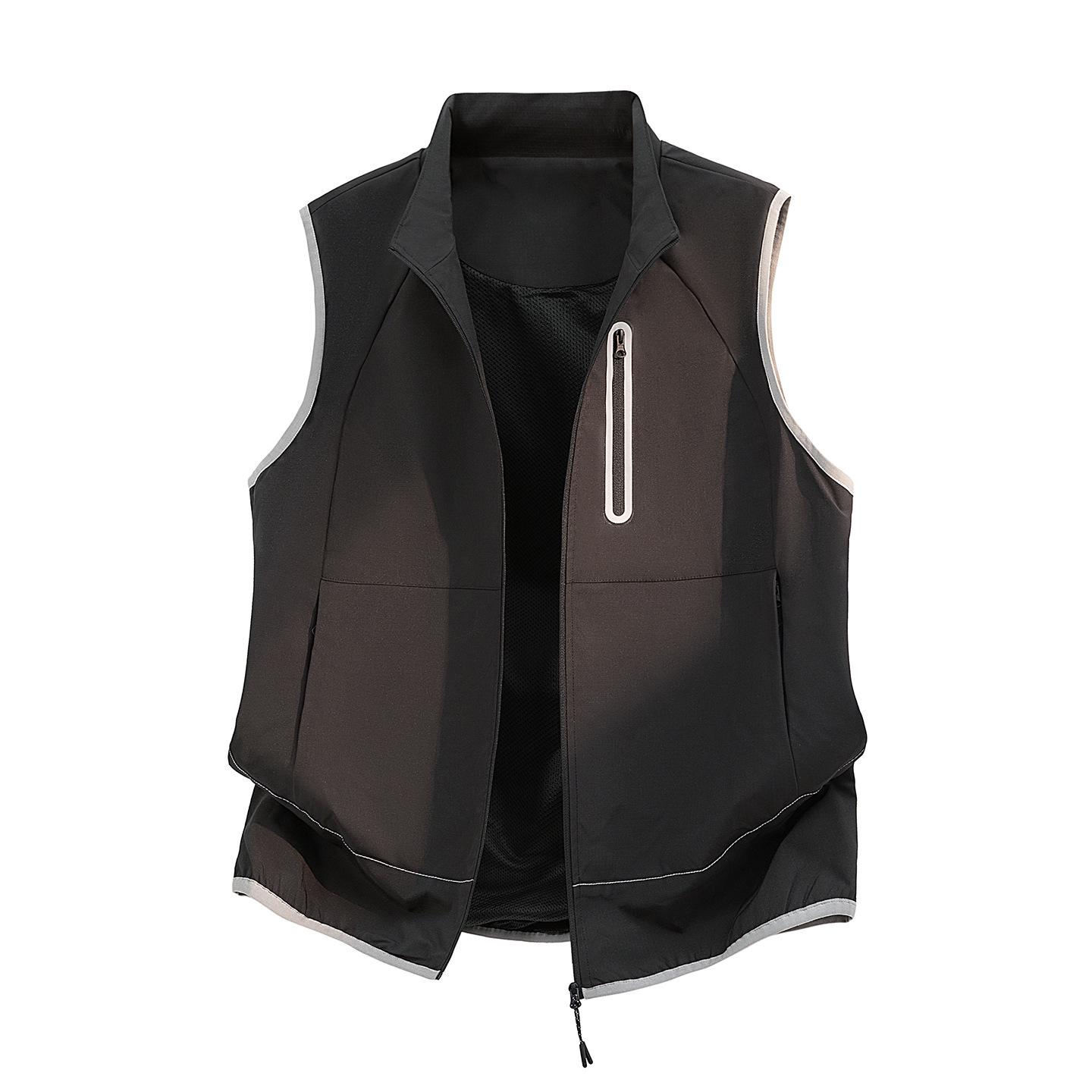 

Unisex Casual American Crop Top Sleeveless Jacket M чорний