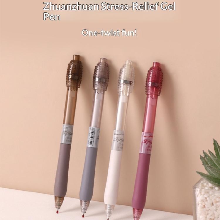 8PCS Stress Relief Retractable Gel Pen 0.5MM Tip Quick Drying Gel Pen Office Writing Tool for Journaling Note Taking