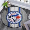 Toronto Blue Jays2,Round Area Rug,Carpet Rug for Living Room Bedroom Sofa Playroom Decor,Non-slip Floor Mat