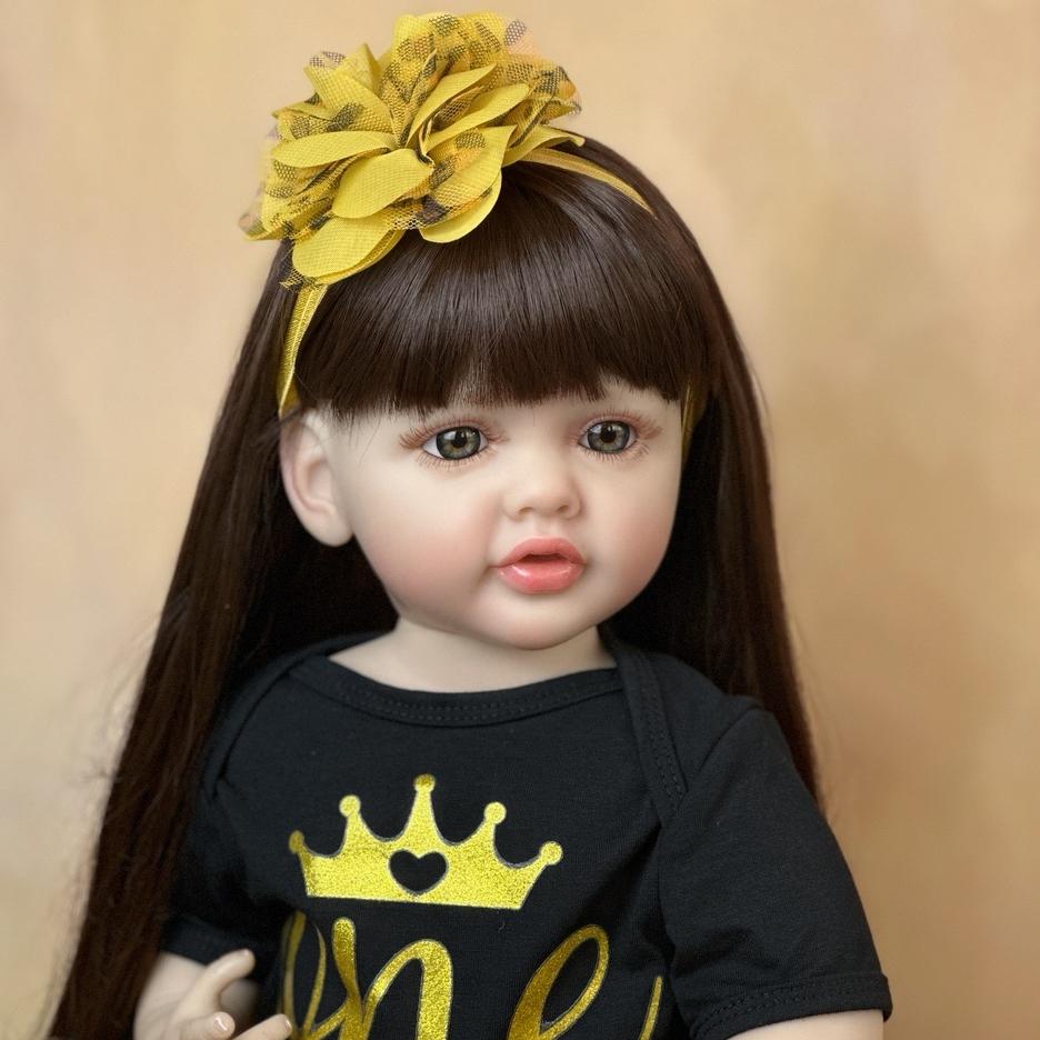 BZDOLL реалистичная 55 см мягкая силиконовая кукла Reborn Baby реалистичная кукла — фото 7