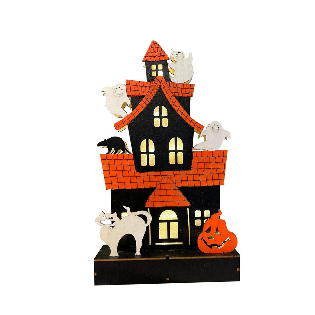 Halloween Tabletop Decoration Spooky Decor Tabletop LED Decoration Scary Prop for Party Favors Holiday Home Indoor Living Room