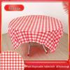 Handun Commercial Disposable Black & White Checkered Fabric Tablecloth