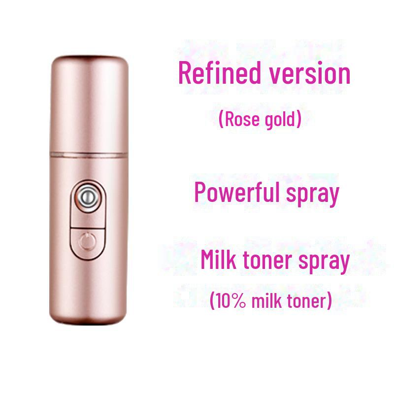 Portable Nano Spray Hydrating Facial Device – Touchscreen, Rechargeable, Moisturizing, and Whitening.