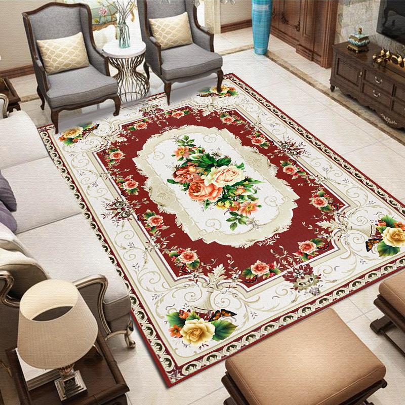 New Home Living Room Classical European Carpet Modern Bedroom Simple European Carpet Home Decoration Coffee Table Mat