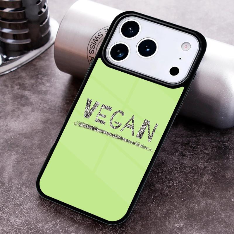 VEGAN FOOD QUOTES ANIMAL LOVE VEGGIE Phone Case For iPhone 17,16e,15,14,13,12,11,Mini,Pro,MAX soft Silicone Cover