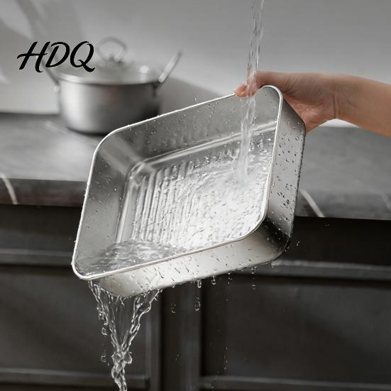 Clear Lid Food Storage Trays 304 Stainless Steel Containers with Lids Leakproof Meal Prep Boxes Leak Proof Bowls Dishwasher Safe Stackable