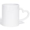 350ML 12oz Leere Keramiktasse Herzhenkel-Typ für Sublimation Ohne Bild Weiße Oberfläche