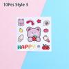 1/10Pcs Colorful PVC Stickers Waterproof Phone Water Bottle Decor  For Children Boys Girls
