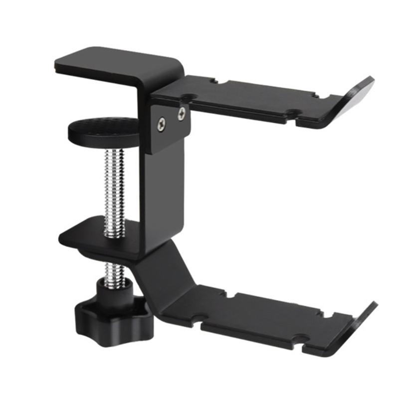Under Desk Headsets Holder Featuring 360 Swivels Hook and Builts In Cable 1