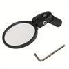 1pc Mountain Bike Folding Rearview Mirror Adjustable Handlebar Reflector End Mirror View Convex Bar Alloy Rear Aluminum