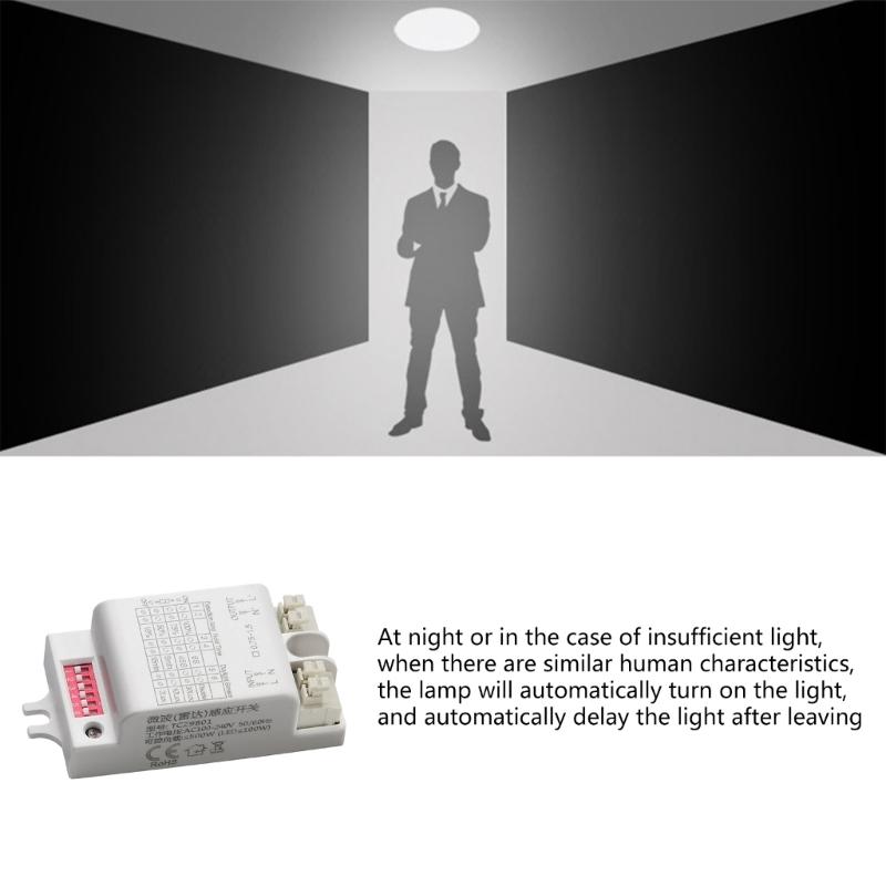 Microwave Radars Motion Sensors Switches Human Body Sensors Switches Intelligents Motion Sensors LED Light Switches