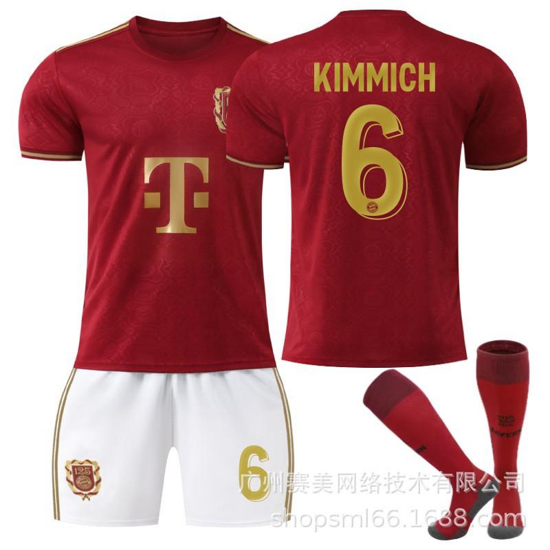 25 Bayern's 125th Anniversary Edition Football Jersey Set 9 Kane Muller 6 Kimish Cross-Border Shirts