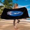 Crystal Eagles Crest Beach Towel Microfiber Beach Towel, Lightweight and Quick-Dry, for Summer Travel, Swimming Pool Fan Birthday Gift