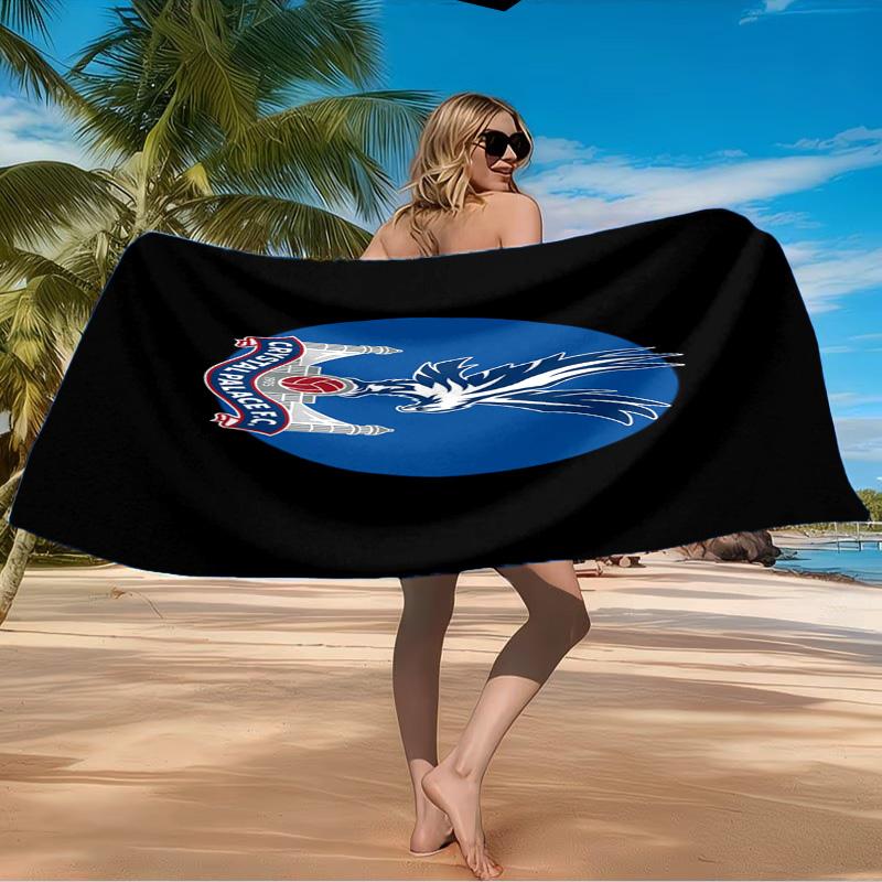 Crystal Eagles Crest Beach Towel Microfiber Beach Towel, Lightweight and Quick-Dry, for Summer Travel, Swimming Pool Fan Birthday Gift
