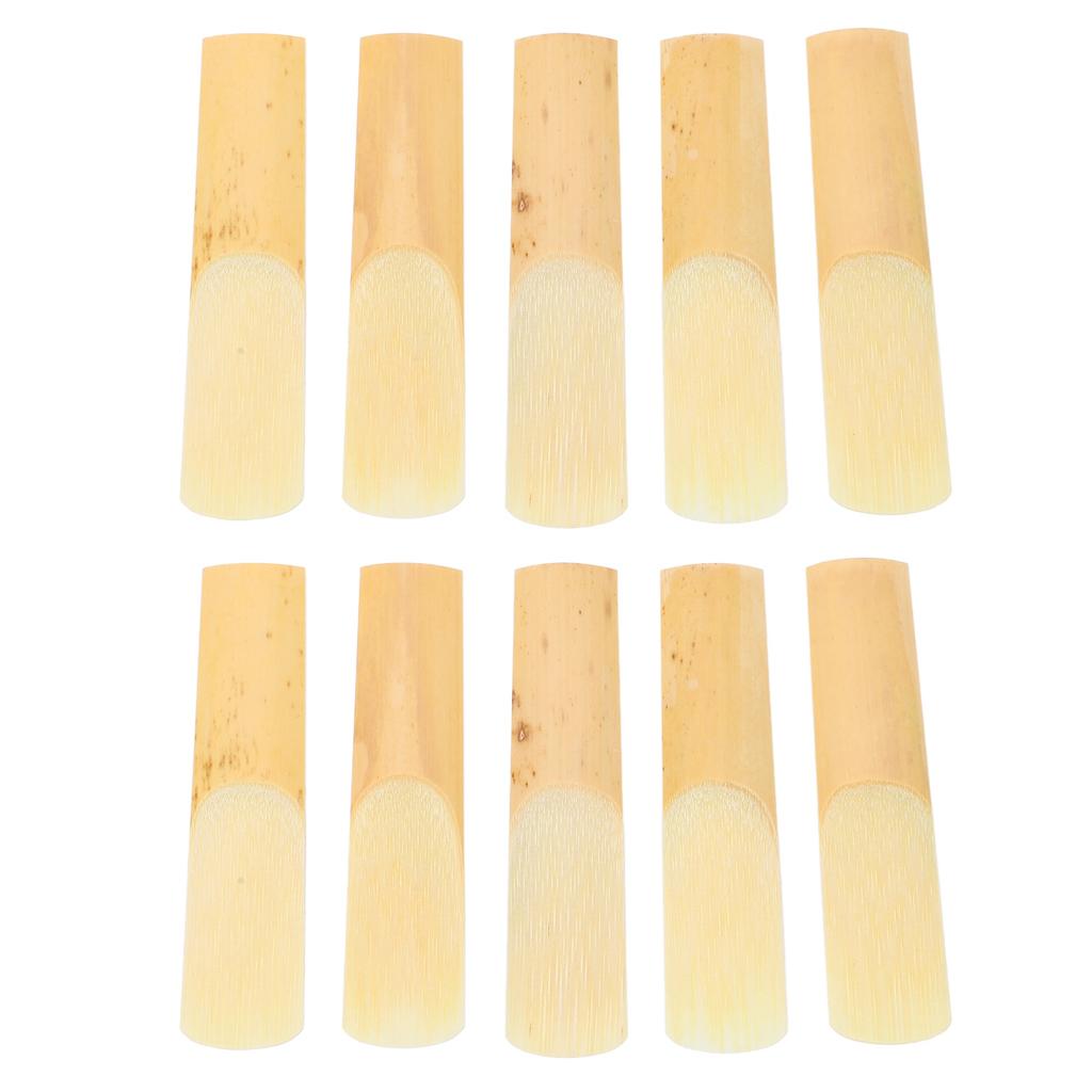 10Pcs Alto Saxophone Reeds 2.5 E Flat Sax Woodwind Accessories with Transparent Box