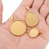 5pcs Blank Pendant Charms Round Blank Pendant Trays Versatile Tray Setting  Jewelry Making